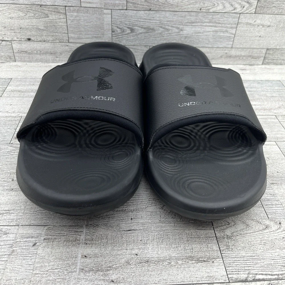 Under Armour Ignite‎ Select Black Casual Slide Sandals 3027219-002 Men Size 14